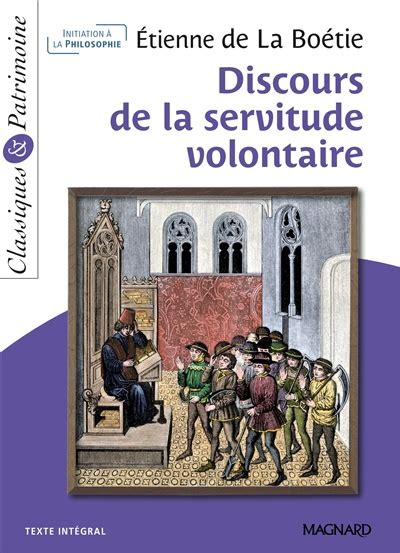 Discours de la servitude volontaire de Étienne De La Boétie Essais