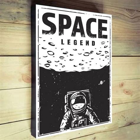 Jual Poster Dinding Kayu Astronaut Hiasan Dinding Minimalist Frame