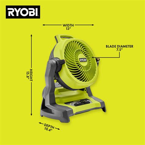 18v One Whisper Series 75 Bucket Top Misting Ryobi Tools