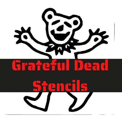 Printable Grateful Dead Dancing Bear Stencil - Free Printable Stencils