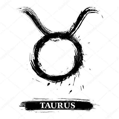 Signo de que touro criado no estilo grunge Taurus Symbol Tattoo, Taurus Symbols, Taurus Tattoos ...