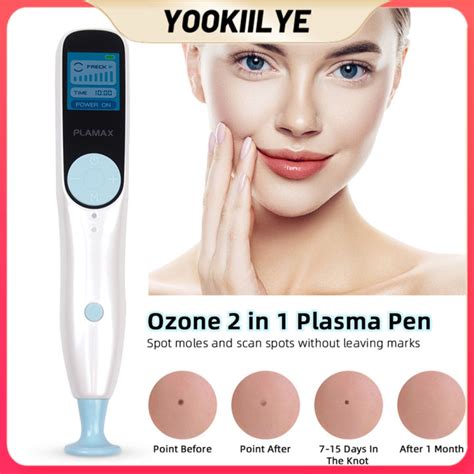 YOOKIILYE Ozone 2 In 1 Plasma Pen Wart Freckle Removal Fibroblast Pen