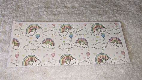 Vinyl Landing Stripes Adult Diaper Sticker Pastel Dreamland Rainbows D