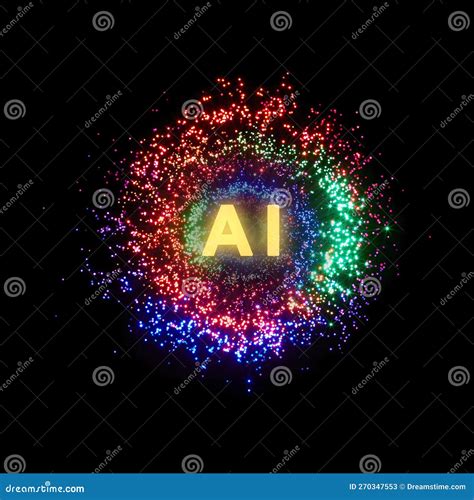 Artificial intelligence stock illustration. Illustration of flower