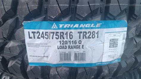 245/75R16LT (TR281) Triangle, 16", 1 шт, в наличии, 245 мм, 75 % ...