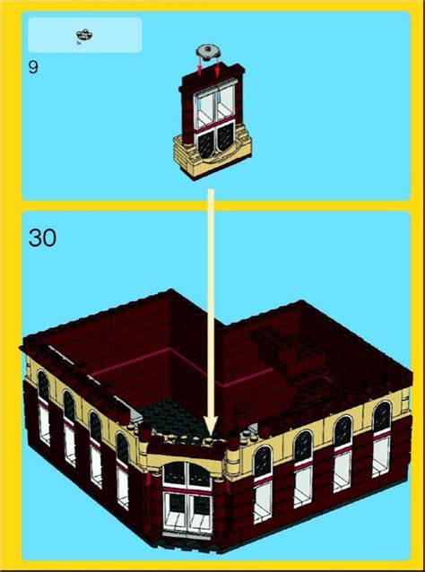 LEGO Instructions for set 10182 Cafe Corner, Advanced models - Modular ...