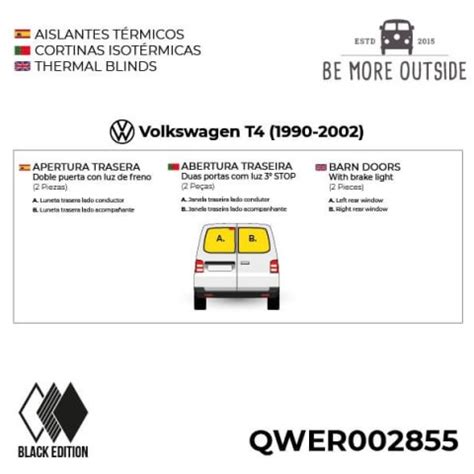 Juego Completo De Aislantes T Rmicos Black Edition Para Volkswagen T