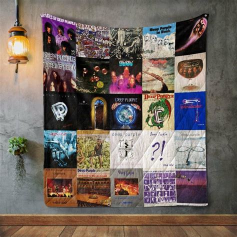 Deep Purple Style 2 Album Covers Quilt Blanket - Dreamrooma