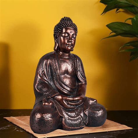 Bungalow Rose Resin Meditation Sitting Buddha Statue Wayfair