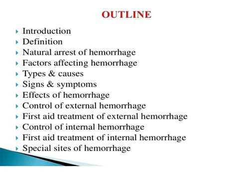 SOLUTION: Hemorrhage types management - Studypool