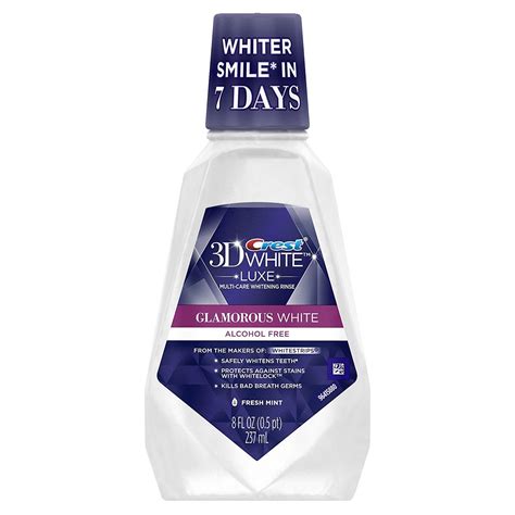 Crest D White Luxe Glamorous White Multi Care Whitening Mouthwash