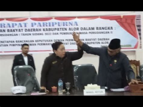 Ricuh Sidang Paripurna Pemberhentian Ketua Dprd Alor Pimpinan Dprd