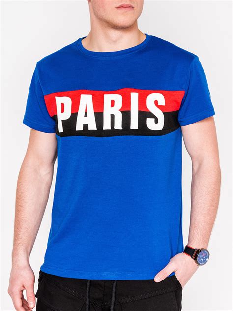 Men S Printed T Shirt Blue S Modone Wholesale Clothing For Men