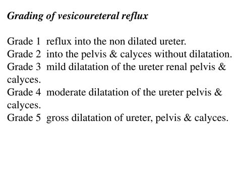 Ppt Vesicoureteral Reflux Represents The Retrograde Flow Of The Urine