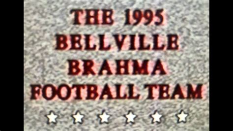 Bellville Brahmas Football 1995 Youtube