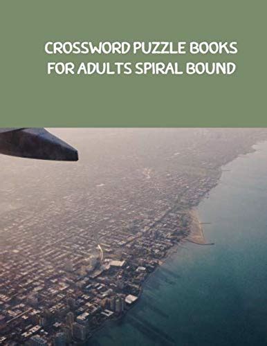 crossword puzzle books for adults spiral bound: This book crossword ...