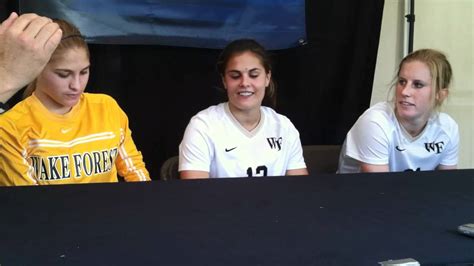 Wake Forest Women S Soccer Press Conference Vs Penn State YouTube