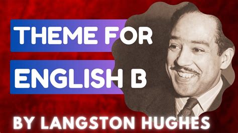 Theme For English B By Langston Hughes Youtube