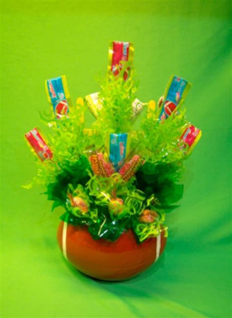 Football Themed Party Candy Bouquet DIY Instructions Football Coach ...