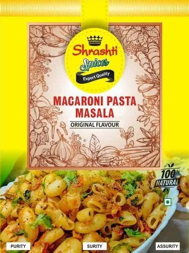 Shrashti Spices Macaroni Pasta Masala Packaging Size 1 Kg Packaging