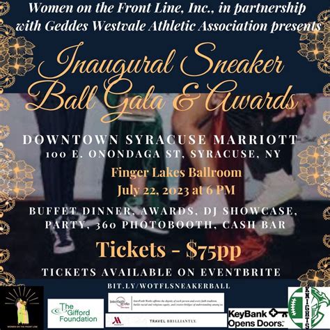 Inaugural Sneaker Ball Gala And Awards Marriott Syracuse Downtown 22 July