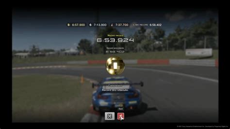 Gran Turismo Sport Gold Medal In The Track N Rburgring Nordschleife