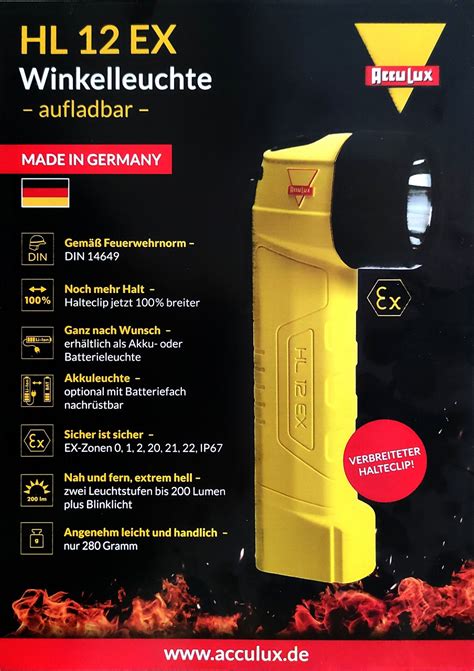 ACCULUX HL 12 EX LED AKKU KNICKKOPFLAMPE - Acculux - Helpi-Shop - Der ...