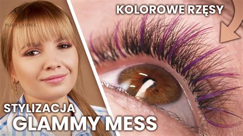 Glammy mess przedłużanie rzęs metodą objętościową Które kolorowe