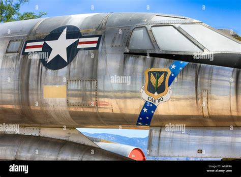 Cockpit area of a 1960 USAF SAC Convair B-58 Hustler jet bomber plane ...