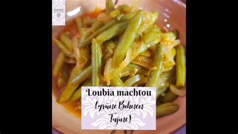 algerische Loubia Machtou Loubia Khadra Grüne Bohnen Tajine