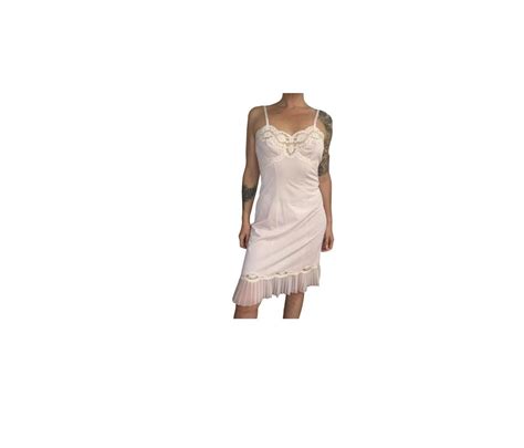 Vintage Lingerie Slip Dress Elegant And Timeless Night Gown Light Pink Fits Like Medium