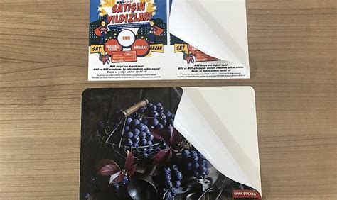 OPAK STICKER Çetinler Matbaacılık Uv Baskı