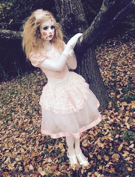 Porcelain Doll Costume Easy Diy Costumes Doll Halloween Costume Creepy Doll Costume