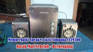 Memperbaikifuzziblog Cara Memperbaiki Speaker Aktif Mati Sebelah