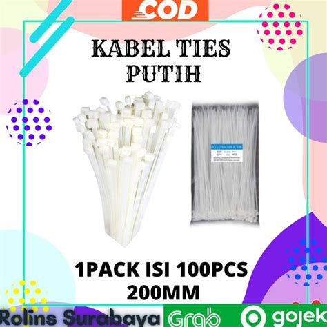 Jual Kabel Tis 20 Cm 100 Mm Cable Ties Tie Nylon Nilon Besar