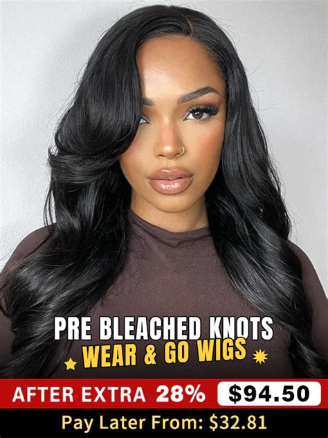 Glueless Undetectable Hd Lace Body Wave Wear Go Wig Pre Bleached Knots