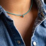 Collier Ras De Cou Bindi Turquoise Antoinette Luj Paris