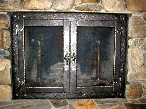 Amazing Wrought Iron Fireplace Screens Madison Art Center Design