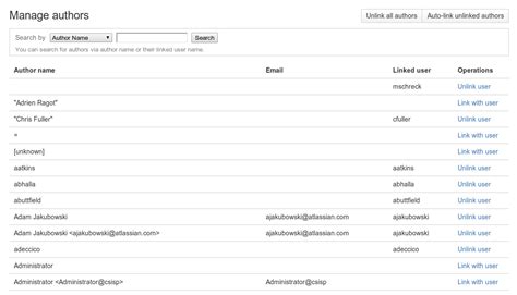 Managing Authors Bamboo Data Center Atlassian Documentation