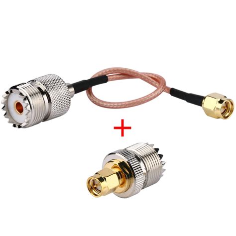 Rf Coax Sma Male To Uhf So Female Cable Sma Male To Uhf Female