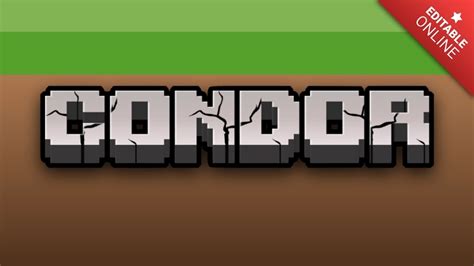 Condor Minecraft 3D Text Effect Generator