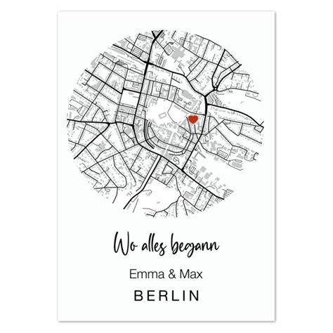 Personalisiertes Poster Wo Alles Begann Geschenk F R Ihn Etsy