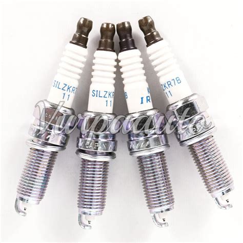 Pcs Laser Iridium Spark Plugs For Hyundai Elantra Santa Fe Silzkr B