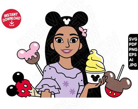 Charm Isabela Svg Disneyland Snacks Png Clipart Cut File Etsy Uk