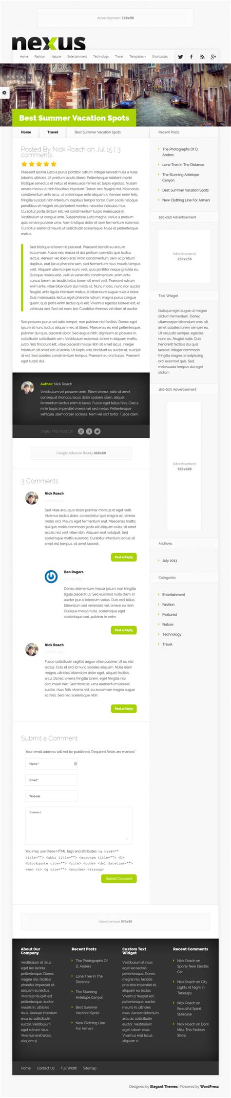 Nexus Wordpress Theme Review Wp Themes Advisor 2025