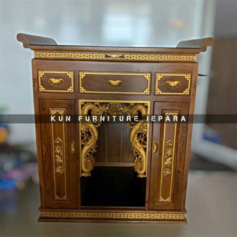 Jual Meja Altar Sembahyang Cina Meja Dewa Kayu Jati Jepara Shopee