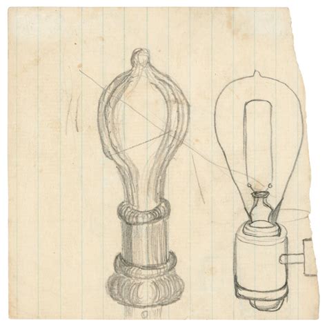 Edison Works On His Lightbulb Thomas Edison 1880 1886 Christies