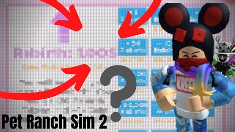 Roblox Pet Ranch Sim 2 I Got 1S Rebirths YouTube