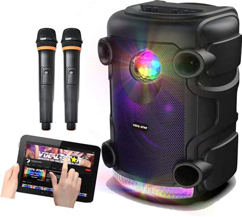 Vocal Star Machine De Karaok Portable Avec Effets De Lumi Re De F Te