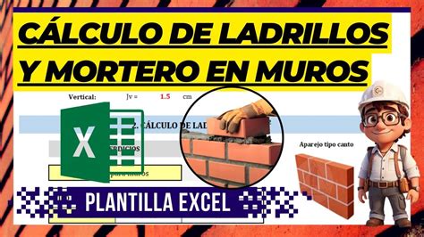 C Lculo De Mortero Y Ladrillos Por Metro Cuadrado Plantilla Excel